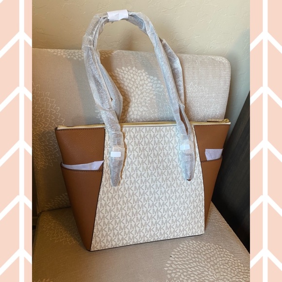 ✨MICHAEL KORS✨Authentic Vanilla Tote NEW! - Picture 6 of 12
